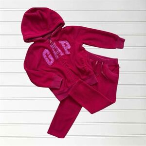 GAP VGUC Fleece Thick Warm Cozy Hoodie Sweatshirt Sweatpants Set